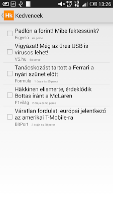 Hírkereső - friss hírek screenshot-app