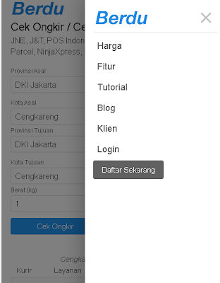 Cek Ongkir - Berdu screenshot-app