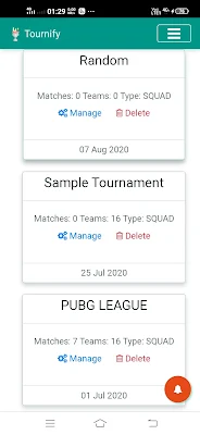 eSports tournament manager - Free - Tournify.in screenshot-app