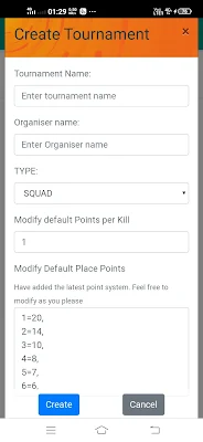 eSports tournament manager - Free - Tournify.in screenshot-app