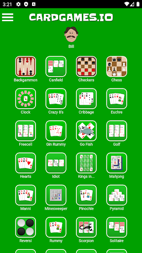 CardGames.io screenshot-app