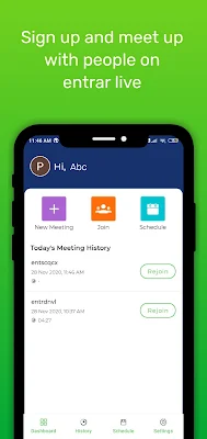 Entrar Live screenshot-app