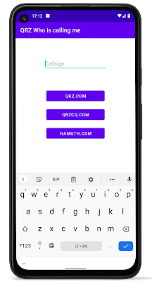 QRZ Who is calling me screenshot-app