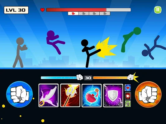 Stickman Fighter : Mega Brawl (stick fight game) screenshot-app