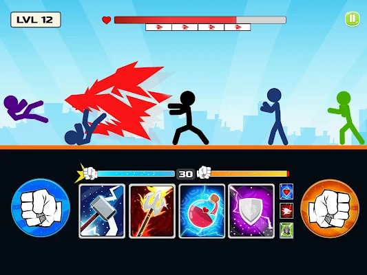 Stickman Fighter : Mega Brawl (stick fight game) screenshot-app