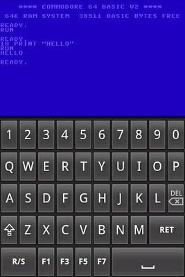 Frodo C64 screenshot-app