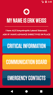 ALS Key Medical Information screenshot-app