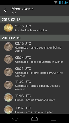 Moons of Jupiter screenshot-app