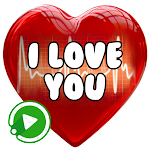 ANIMATED I LOVE YOU WAstickerApps Love and Hearts screenshot-app