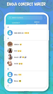 Emoji Contact Maker : Animoji maker screenshot-app