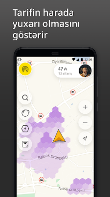 Taksometr (Uber): sürücülər üçün tətbiq screenshot-app
