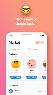 Bosslike: Do tasks, Get likes and followers screenshot-app