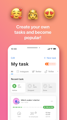 Bosslike: Do tasks, Get likes and followers screenshot-app