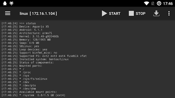 Linux Deploy screenshot-app