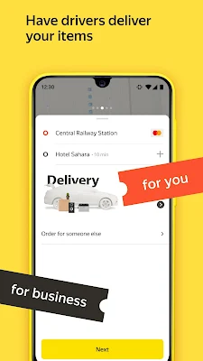 Yandex Go — taxi and delivery screenshot-app