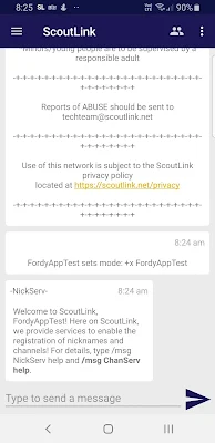 ScoutLink IRC screenshot-app