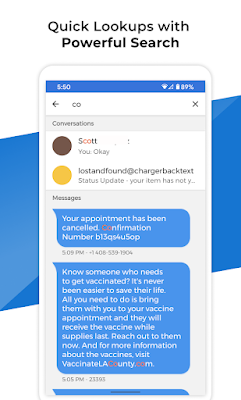 Pulse SMS (Phone/Tablet/Web) screenshot-app